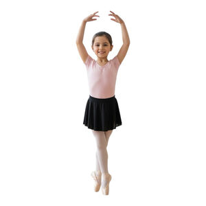Capezio Girls Size XL Black Pull-On Ballet Skirt NWT